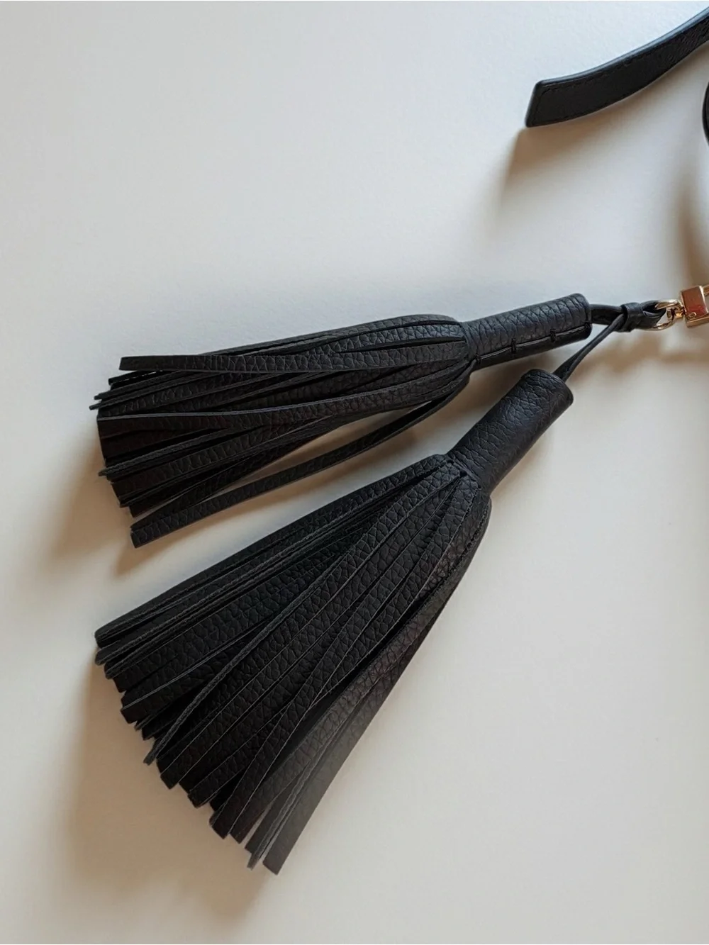 Kate Spade Black Embellished Crossbody Bag with Tassels
